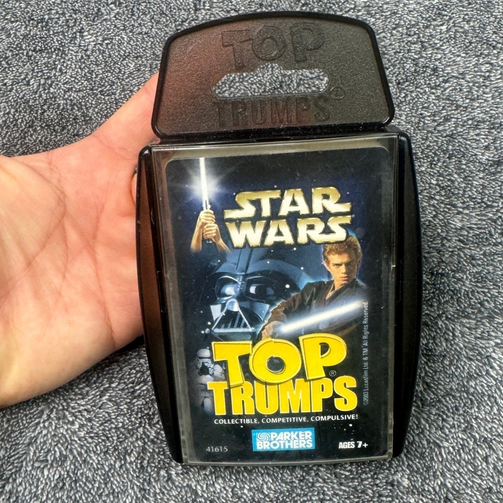 Star Wars Top Trumps Parker Brothers 2003 Card Game Collectible 41615 Case